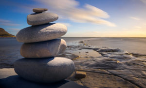 Canva Stacked of Stones Outdoors